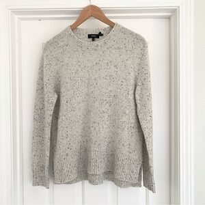 Theory Speckled Gray Sweater Size Medium